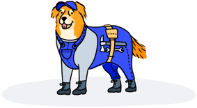 Gizmo the Maintenance Dog-illustration